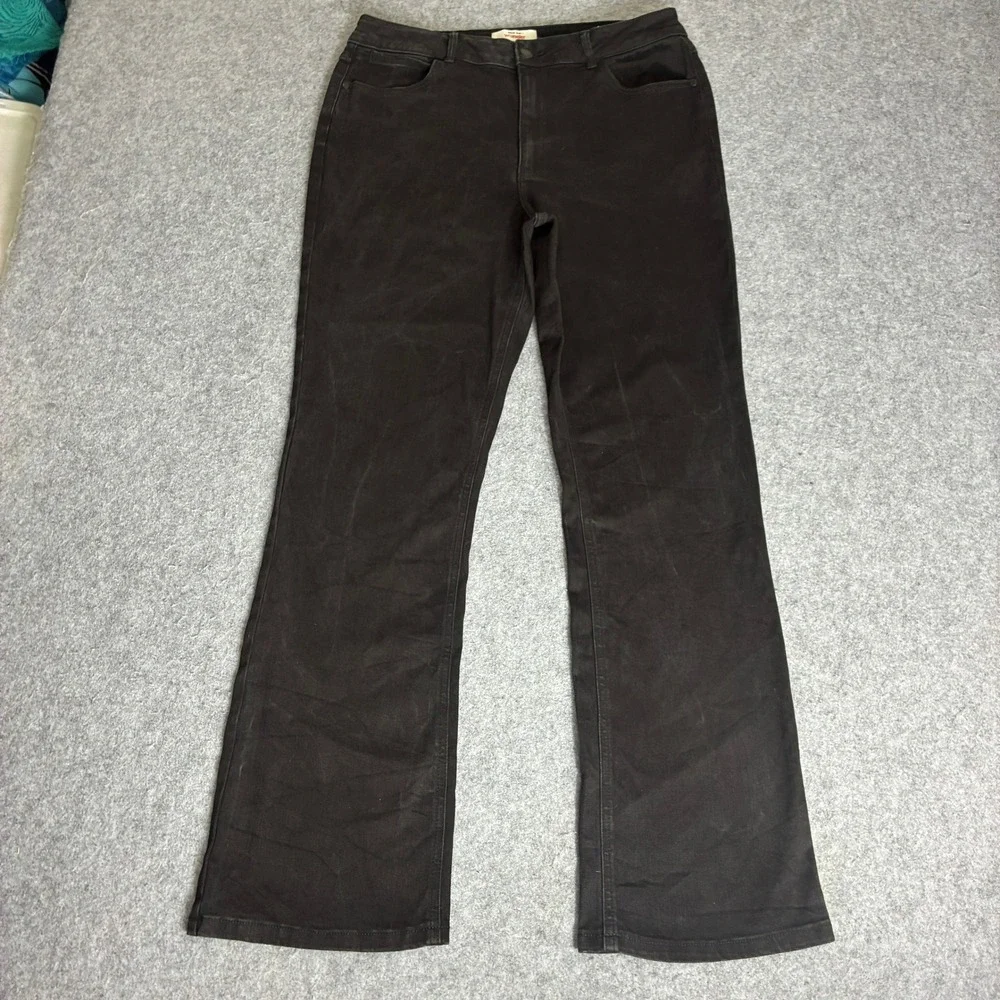 Wrangler Retro Mens Size 14 33x30 Black Bootcut Jeans Mid Rise Denim Pants 34x32